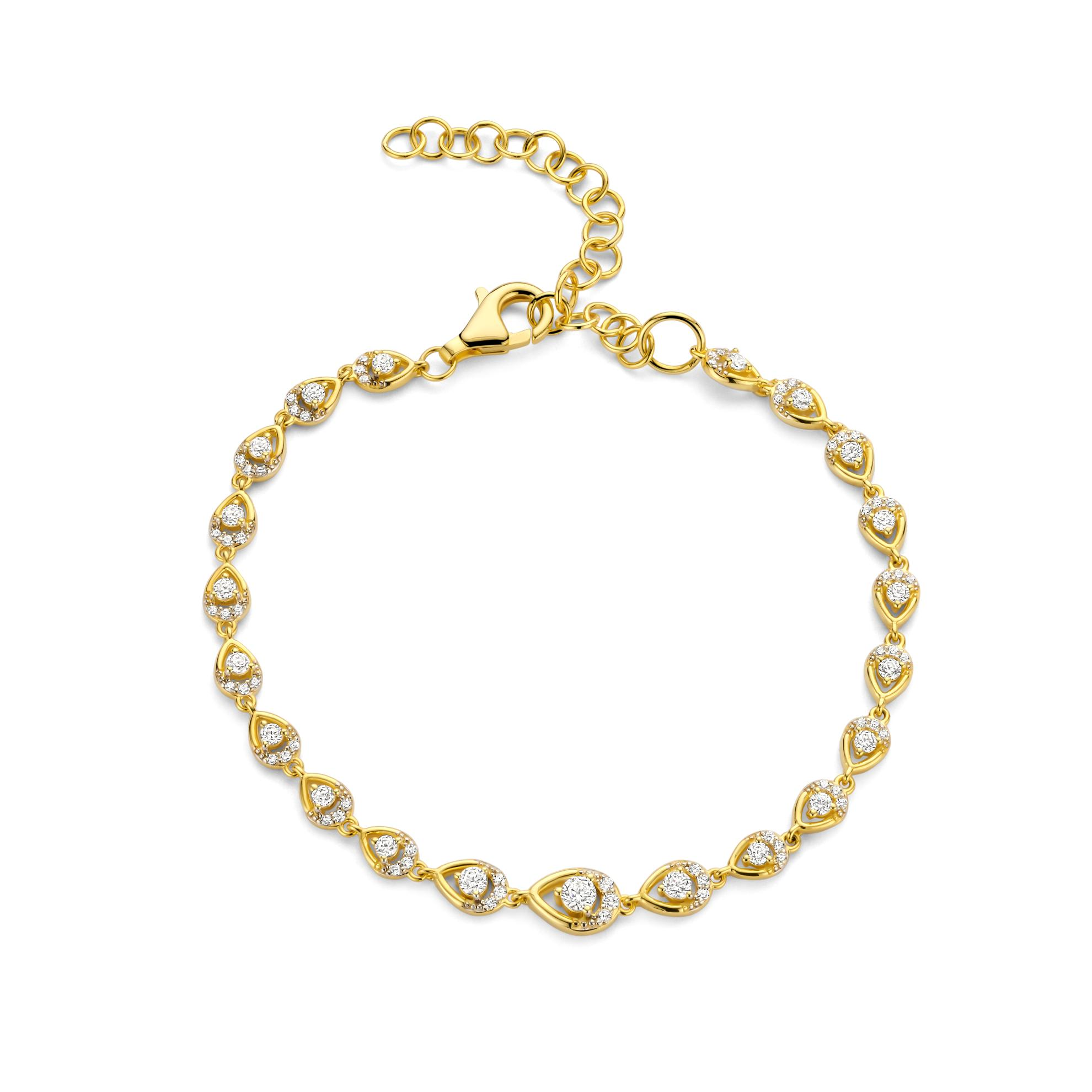 Armband in verguld 18 k met zirconia van het merk Silver Rose 