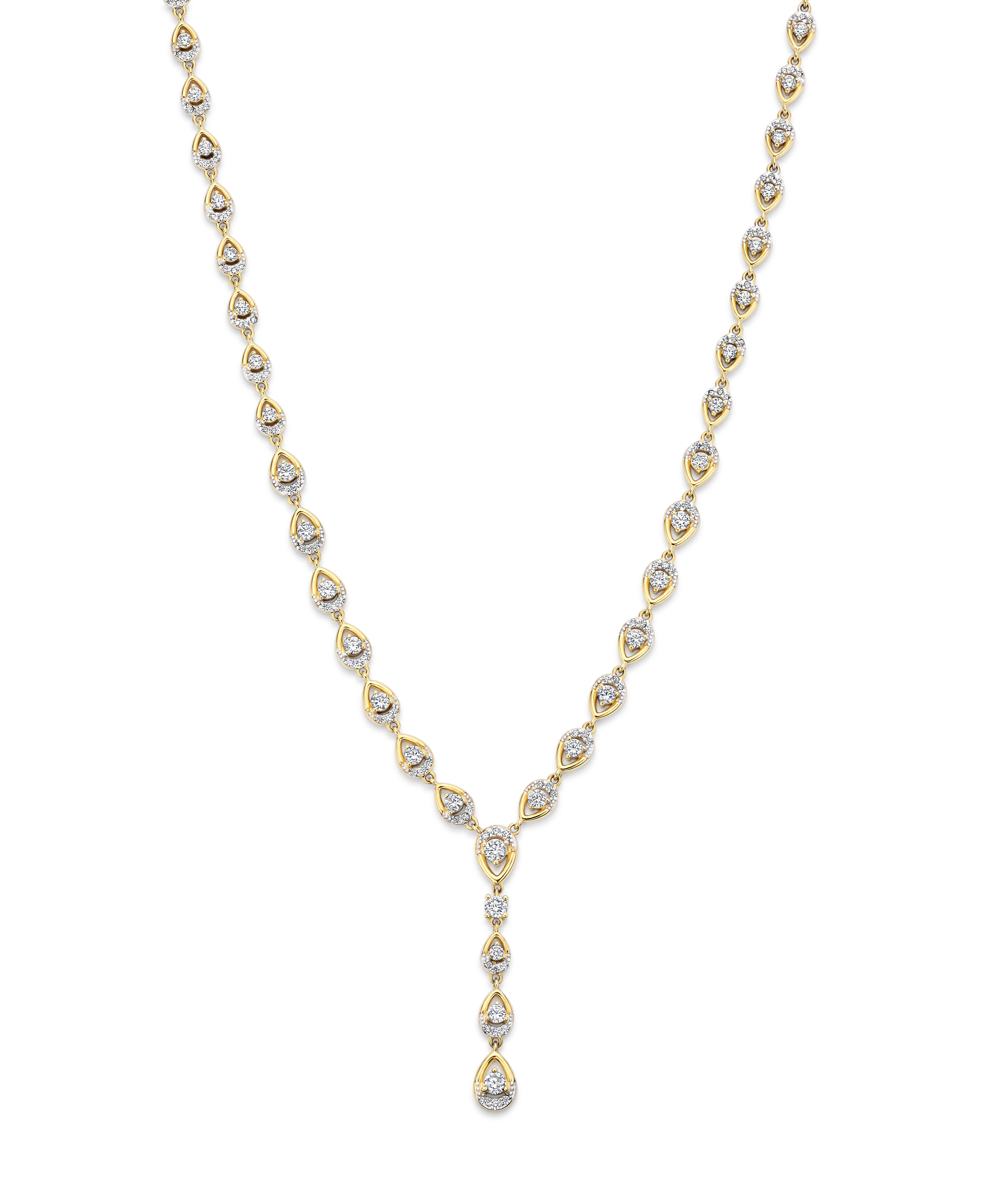 Ketting met ziconia in verguld 18 k van het merk Silver Rose