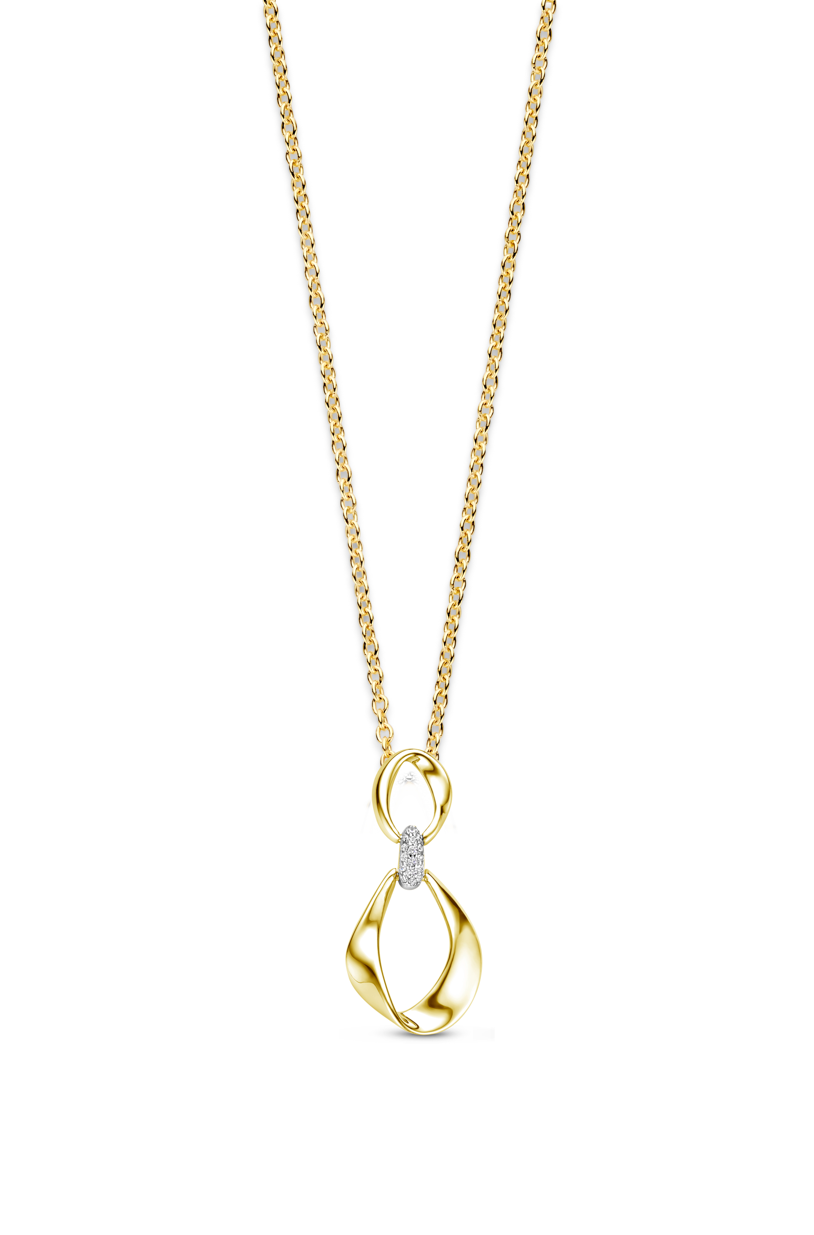 Ketting met hanger in verguld 18 k van het merk Silver Rose 