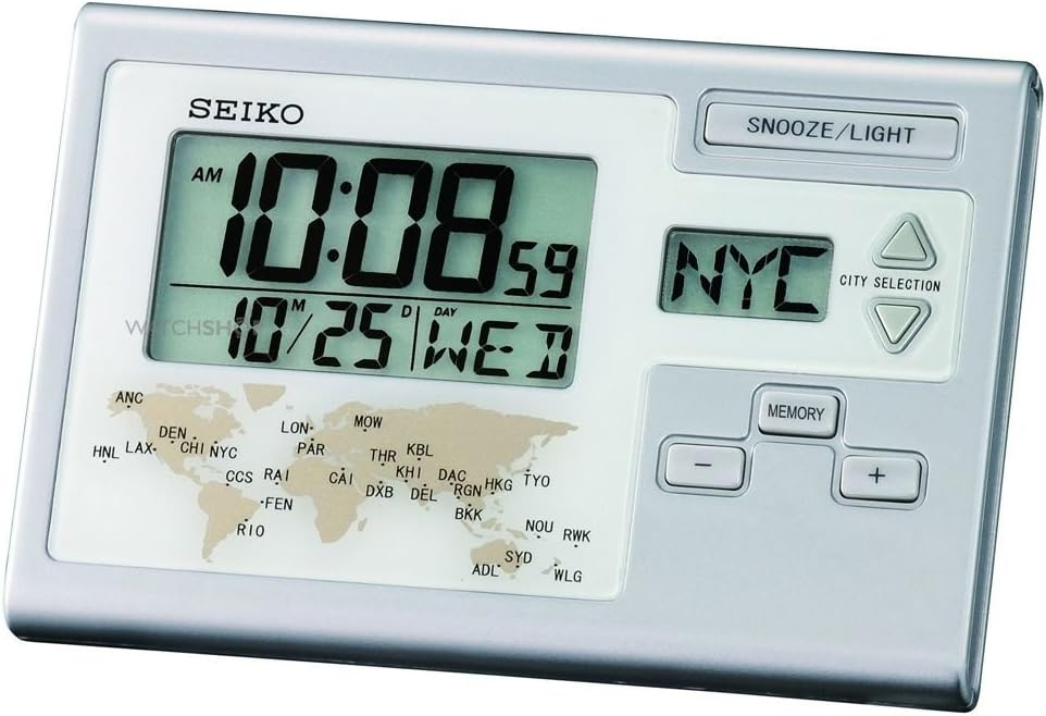 Seiko world time wekker