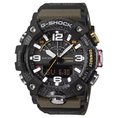 Casio G-Shock Mudmaster GG-B100X-1A3 zwart/groen horloge met Bluetooth en sensoren | Master of G