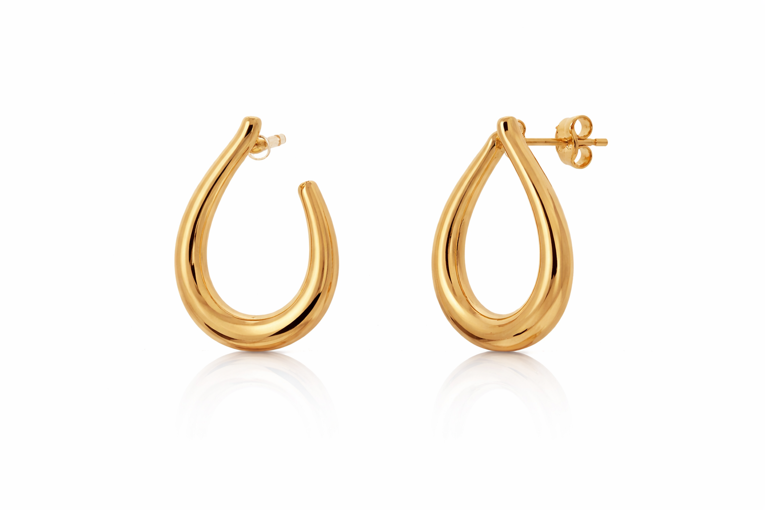 Oorringen geel goud 18kt