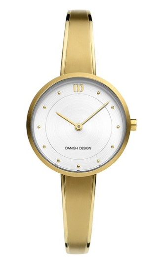 Danish Design dames pols horloge uit de Magnolia collectie model IV05Q1286 staal met stalen band goud kleurig.