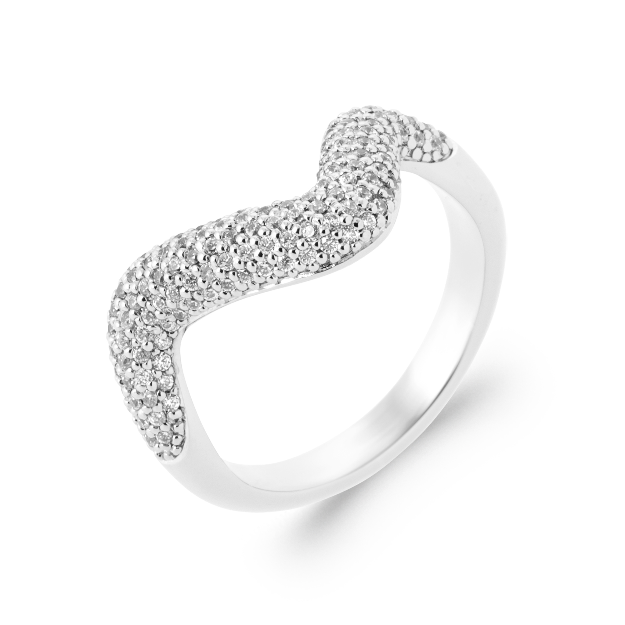 Zilveren dames ring