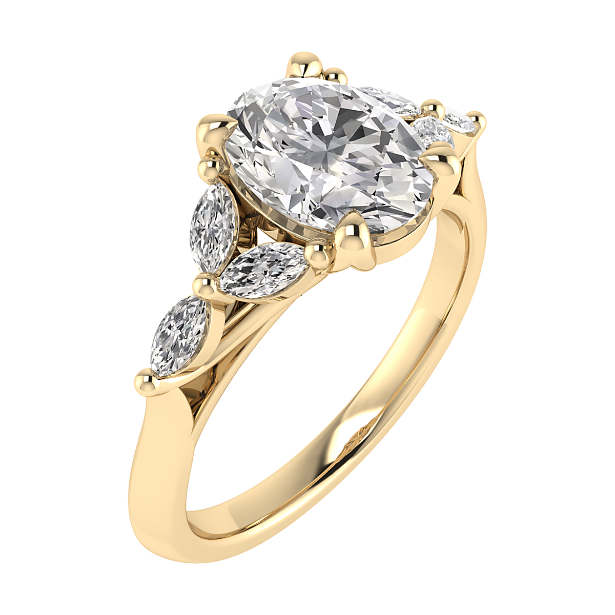 De gouden ovaal lab-grown diamanten ring met modelnummer LD23521 is een sprankelend meesterwerk. Gemaakt van 14-karaats goud, heeft hij een prachtige ovale labdiamant van VVS2 zuiverheid en D-kleur, met een gewicht van 1,08 karaat. Ideaal voor verloving; draag hem trots en laat zijn schitterende glans de show stelen. Perfect voor speciale gelegenheden.

ring wordt geleverd met IGI diamanten certificaat