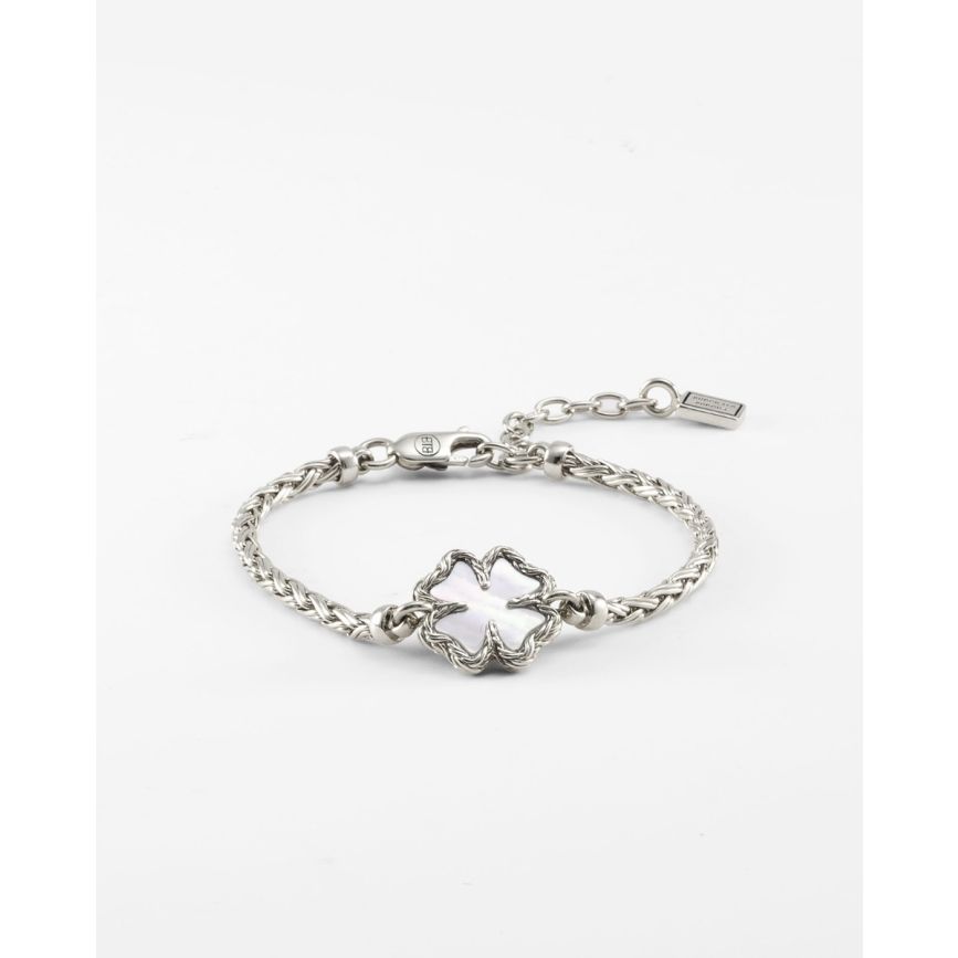 Bracelet Katja Clover Mother of Pearl Silver