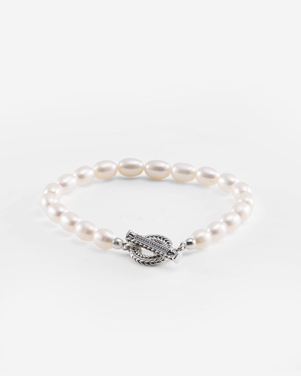 Bracelet Barbara Full Pearl Silver