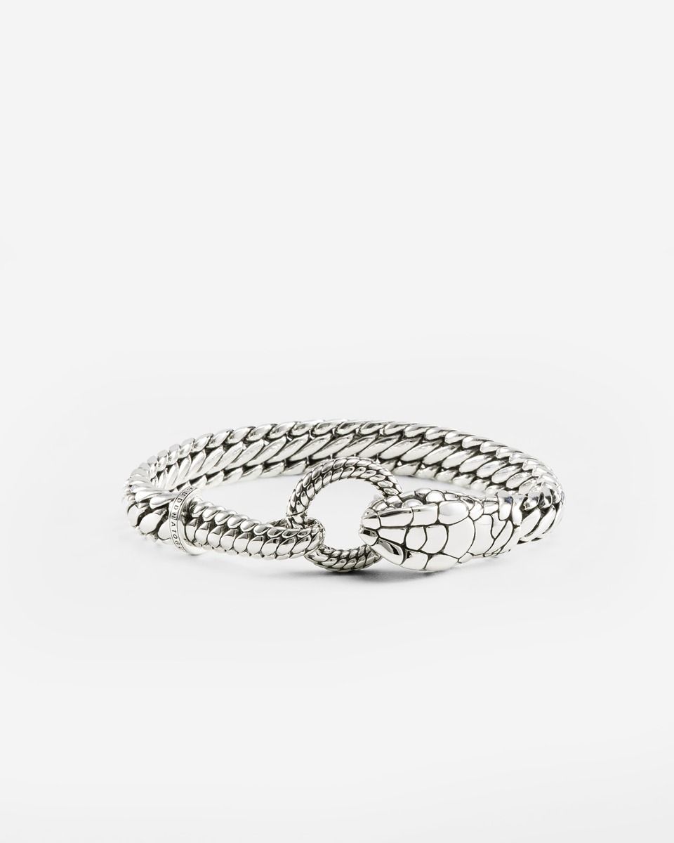 Buddha to Buddha armband Ben XS Snake zilver | 001K014530105