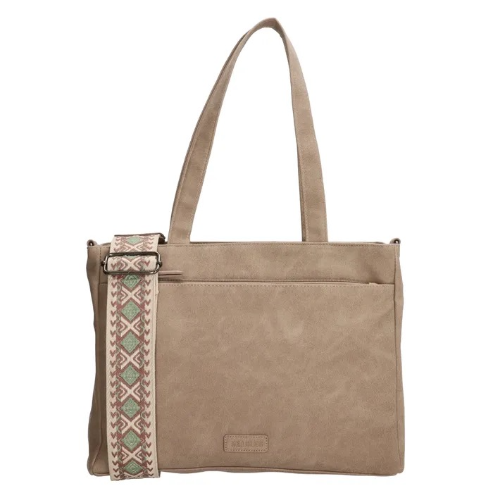 Beagles Malaga Shopper &ndash; Stijlvolle Taupe Dameshandtas
De Beagles Malaga Shopper is een elegante en praktische tas voor dagelijks gebruik. Gemaakt van hoogwaardig imitatieleder met een zachte polycotton voering, biedt deze shopper voldoende ruimte voor al je essentials. Het compacte formaat van 31 x 24,5 x 10 cm maakt hem ideaal voor werk, boodschappen of een dagje uit. Met stijlvolle gun metal fittings en een tijdloos taupe design combineer je functionaliteit met fashion.
Kenmerken:
Afmetingen: 31 x 24,5 x 10 cm
Materiaal: Imitatieleder buitenkant, polycotton binnenkant
Geen laptopvak
Stijlvolle gun metal fittings
Praktisch, chic en veelzijdig &ndash; de perfecte tas voor elke gelegenheid!
