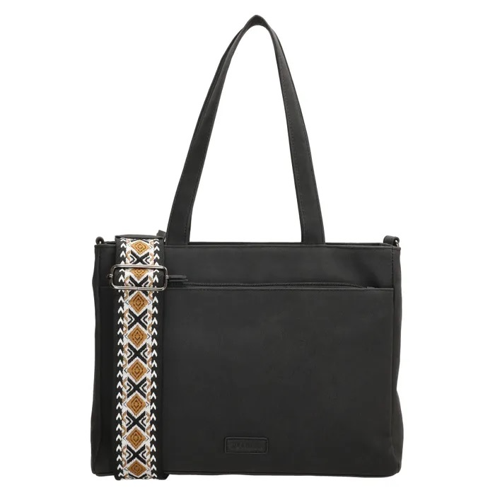 Beagles Malaga Shopper &ndash; Elegante Zwarte Dameshandtas
De Beagles Malaga Shopper is een stijlvolle en praktische tas voor dagelijks gebruik. Gemaakt van duurzaam imitatieleder met een zachte polycotton voering, biedt deze shopper voldoende ruimte voor al je essentials. Met afmetingen van 31 x 24,5 x 10 cm is hij perfect voor werk, boodschappen of een dagje uit. De tijdloze zwarte kleur en gun metal fittings geven een moderne en chique uitstraling.
Kenmerken:
Afmetingen: 31 x 24,5 x 10 cm
Materiaal: Imitatieleder buitenkant, polycotton binnenkant
Geen laptopvak
Stijlvolle gun metal fittings
Praktisch, veelzijdig en stijlvol &ndash; de ideale tas voor elke gelegenheid!