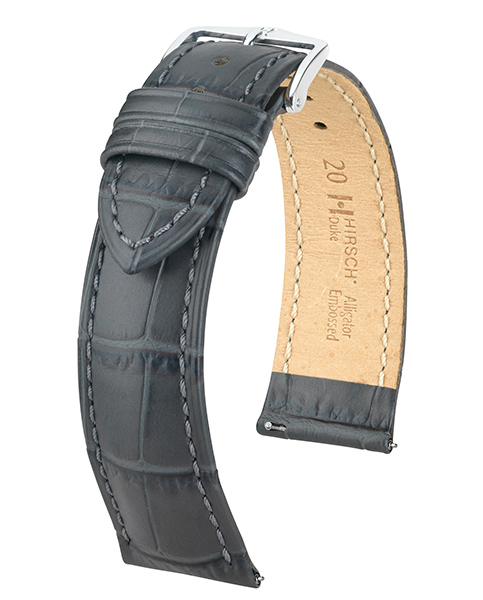 HIRSCH DUKE M GREY CALF 14/12MM 01028130-2-14.
De specificaties zijn als volgt:
Bandbreedte: 14
