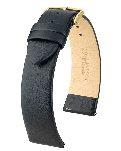 HIRSCH TORONTO XL BLACK CALF 18/16MM 03702250-1-18.
De specificaties zijn als volgt:
Bandbreedte: 18