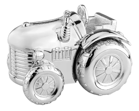 SPAARPOT ZILVER KLEUR TRACTOR WG-06283-Z.