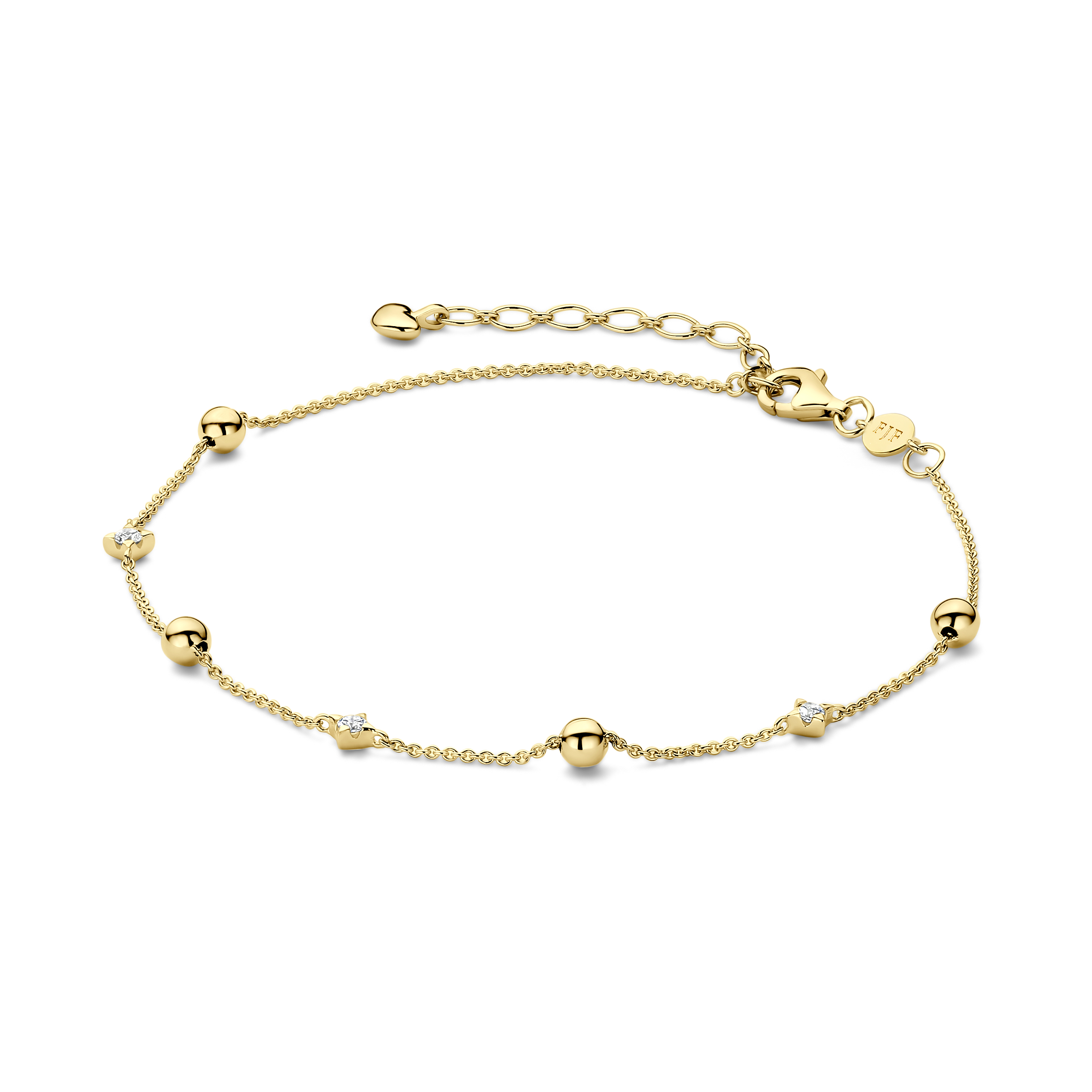 Dit is een enkelbandje van het merk FJF Jewellery gemaakt voor dames.