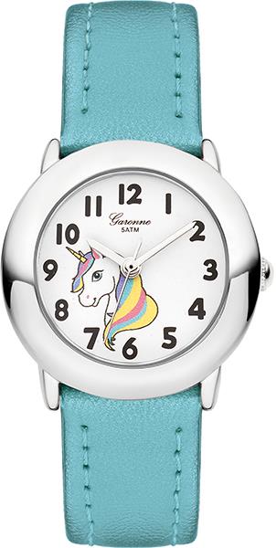 Dit is een horloge van het merk Garonne gemaakt voor meisjes.
De specificaties zijn als volgt:
Kastmaat: 27 mm
Kastdikte: 8.1 mm
Bandlengte: 170
Bandbreedte: 14
Waterdichtheid: 3 ATM / 30 Meter / 100 Feet