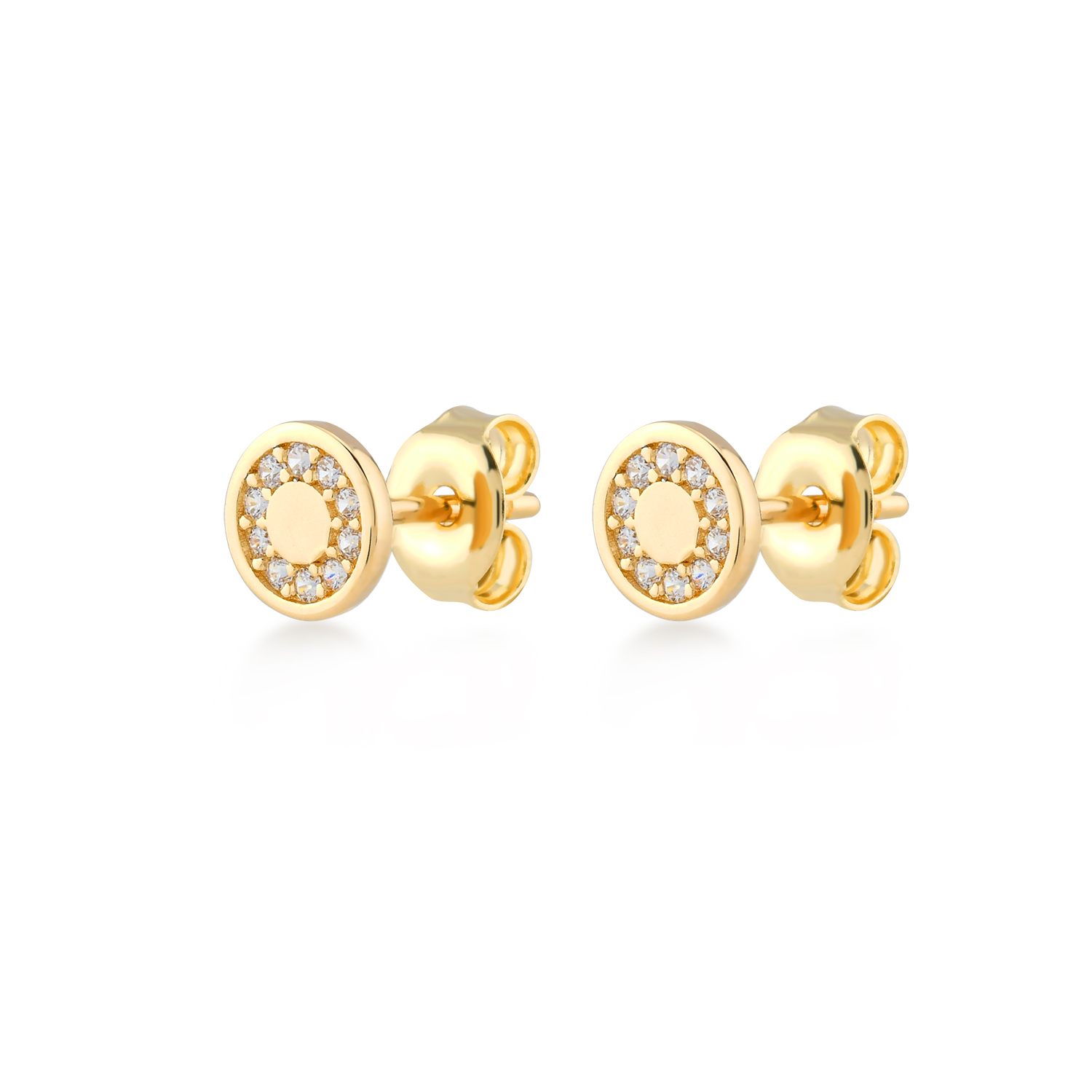 Geelgouden oorstekers SWAE10395-Y14