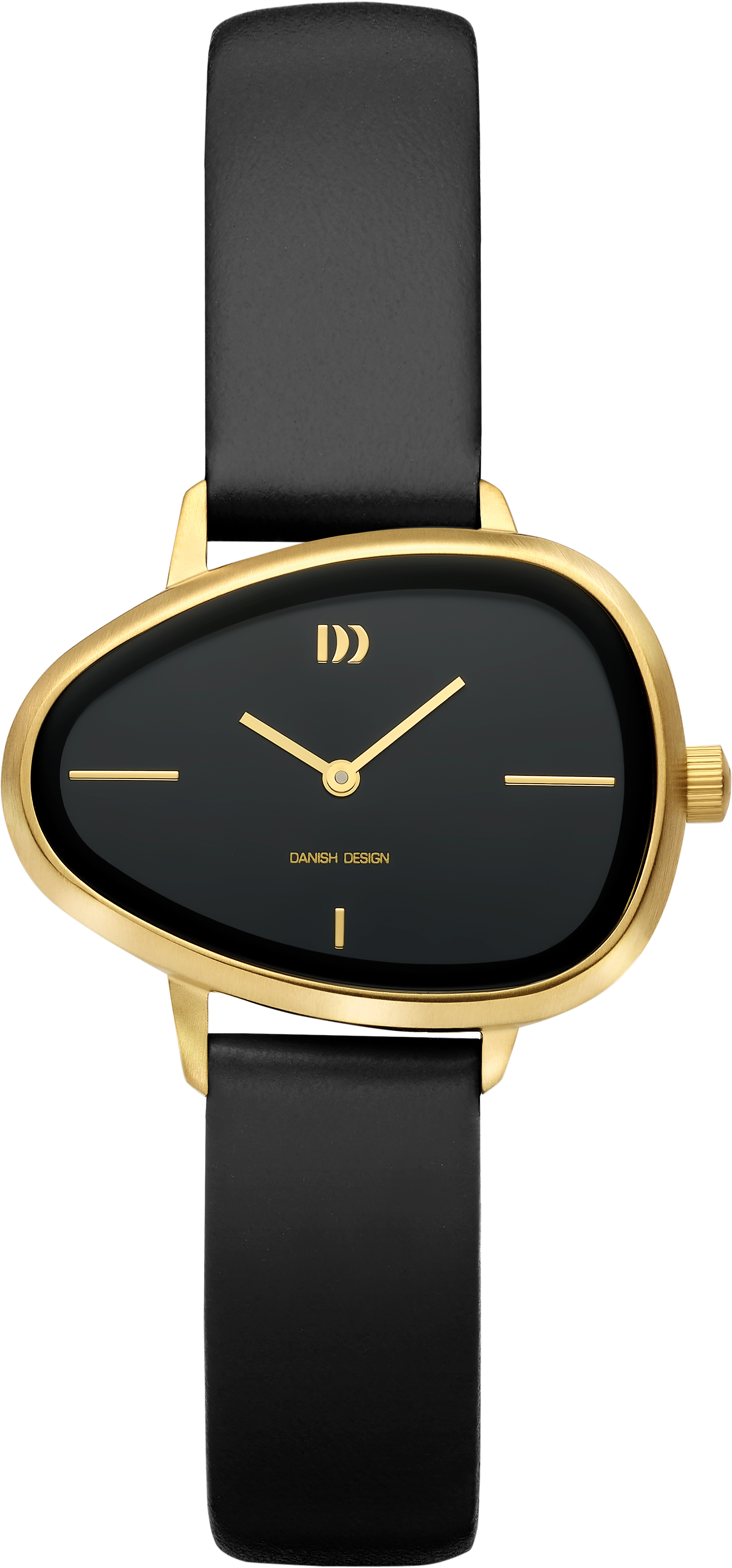 ZWART HORLOGE MET LEREN BAND 