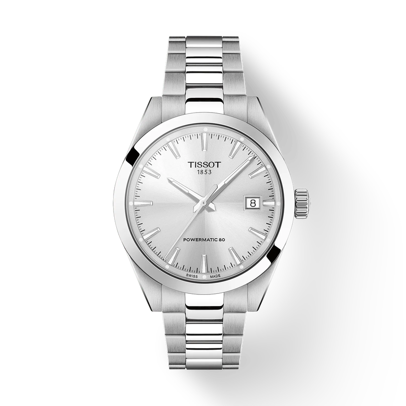 De Tissot Gentleman T1658071103100 is een verfijnd polshorloge met een roestvrijstalen kast en band in zilverkleur. Dit nieuwe, nikkelvrije horloge heeft een analoge wijzerplaat met strepenindex en saffierglas. Waterbestendig tot 10 ATM en voorzien van Zwitsers automatisch uurwerk. Perfect voor formele gelegenheden en dagelijks gebruik waar klasse gewenst is. Geen smartwatch-functies.