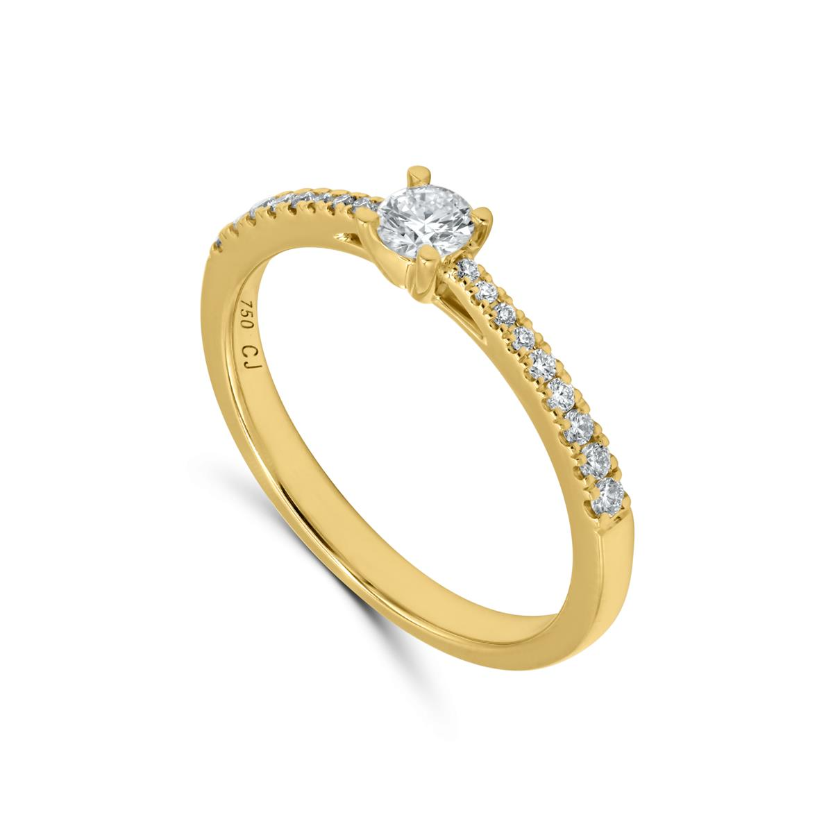 Een verfijnde ring die perfect past bij elegante gelegenheden en alledaagse luxe.