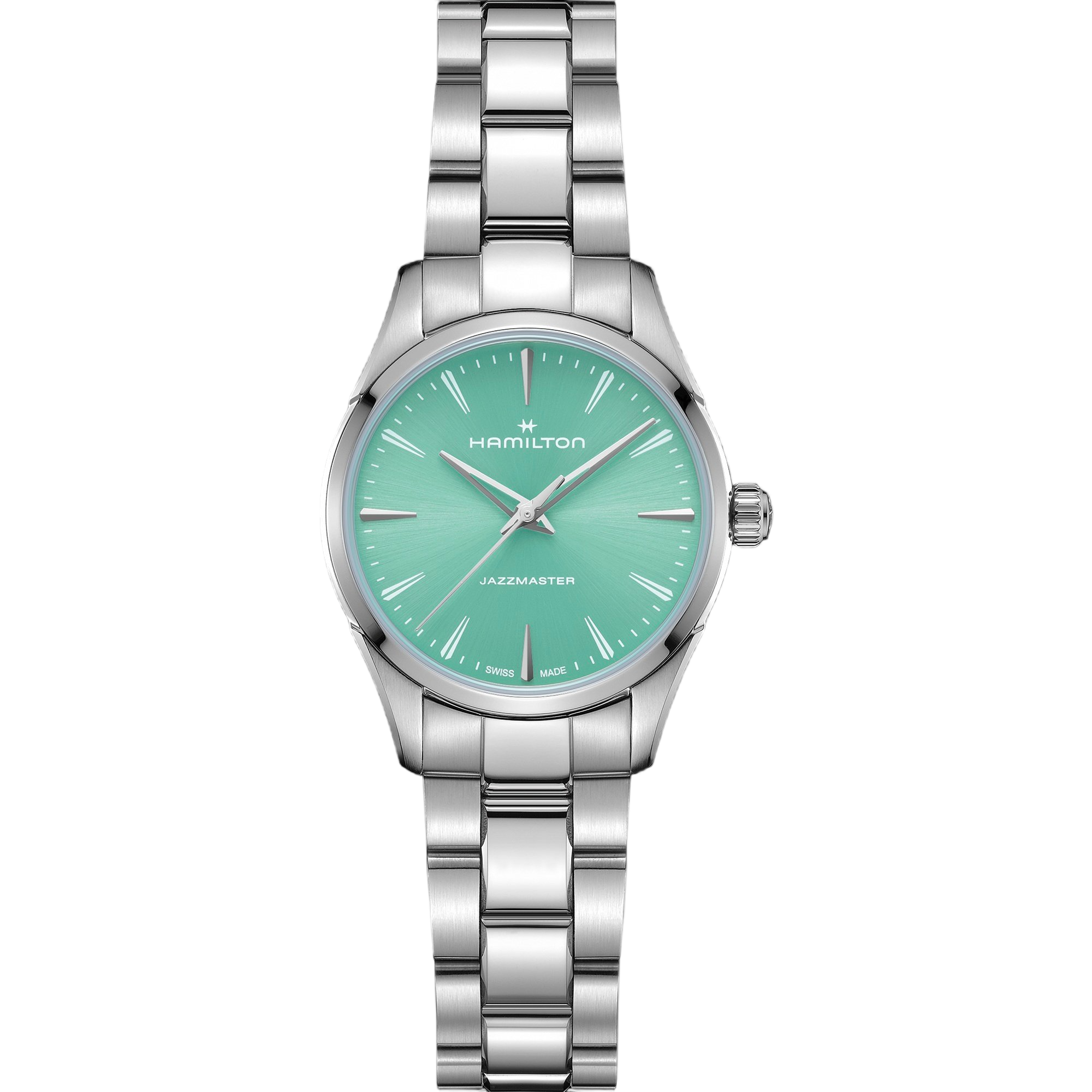 De Hamilton Jazzmaster H32301161 is een verfijnd horloge met een roestvrijstalen behuizing en armband, beide zilverkleurig. Het ronde horloge heeft krasbestendig saffierglas en een analoge quartz beweging van Zwitserse makelij. Ideaal voor dagelijks gebruik. Draag het bij formele &eacute;n informele gelegenheden voor een tijdloze, elegante uitstraling. 