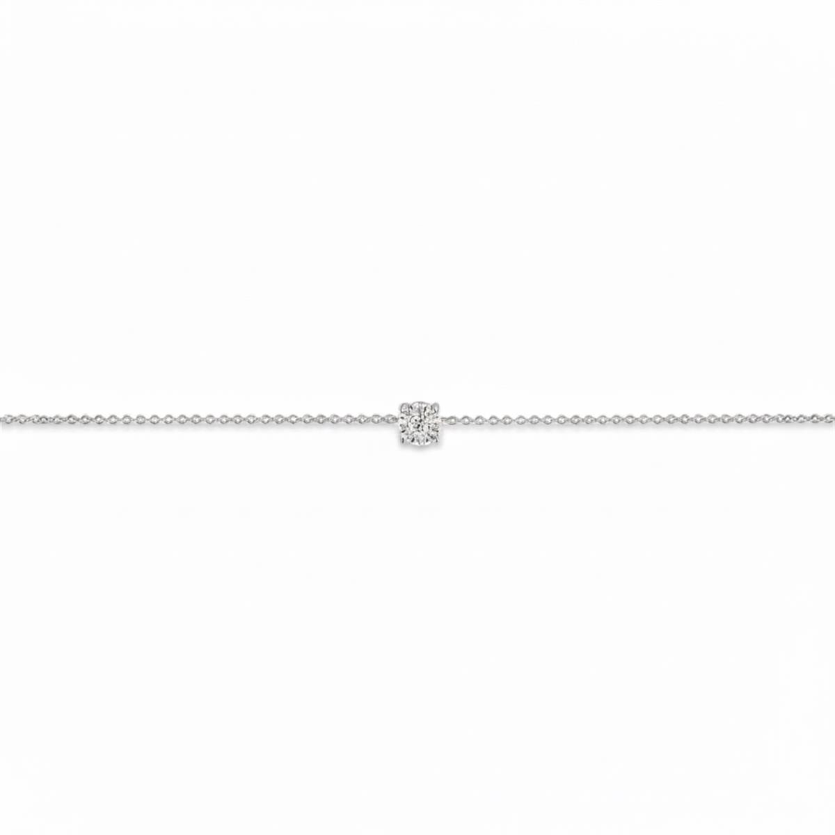 Stijlvolle witgouden armband met briljanten 0.13ct