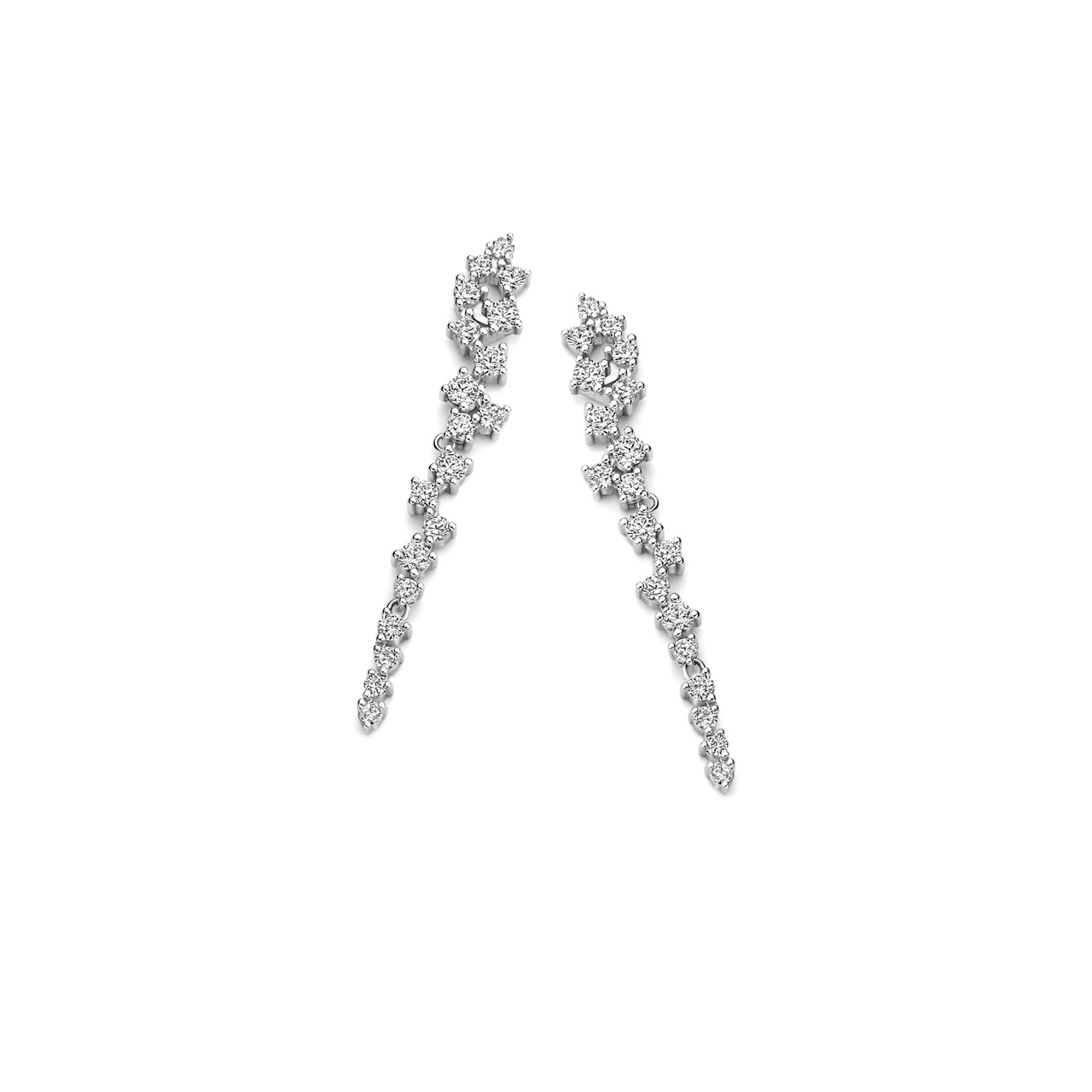 Zilveren oorstekers met zirkonia's van het merk Silver Rose
Bijhorende ketting met hanger ook verkrijgbaar