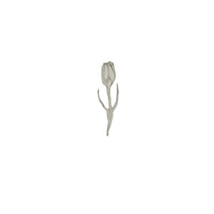zilveren hanger, tulp 