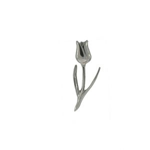 zilveren hanger in de vorm van een tulp