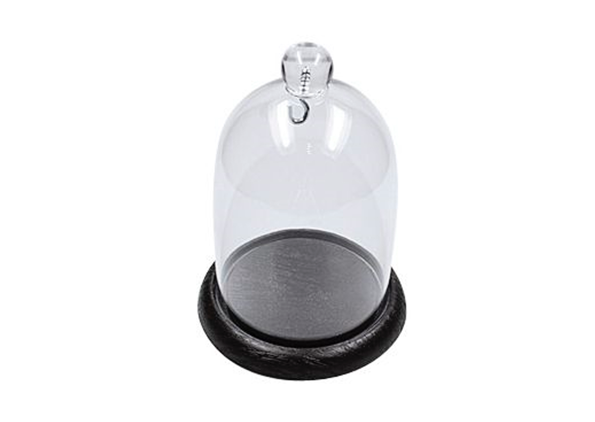 een kunststof stolp voor zakhorloge 
