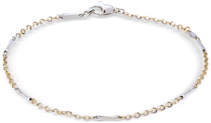 Bicolor gouden armband