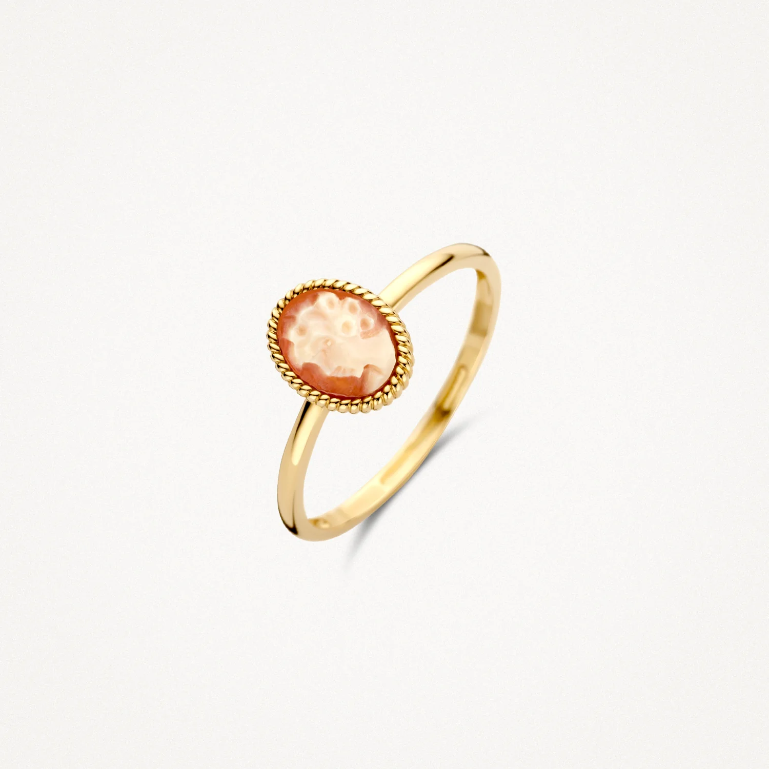 Blush gouden ring met camee maat 54 | 1250YCA