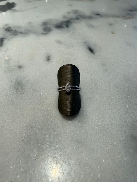 Artur Scholl 18krt Witgouden ring 0.10ct W/VVSi