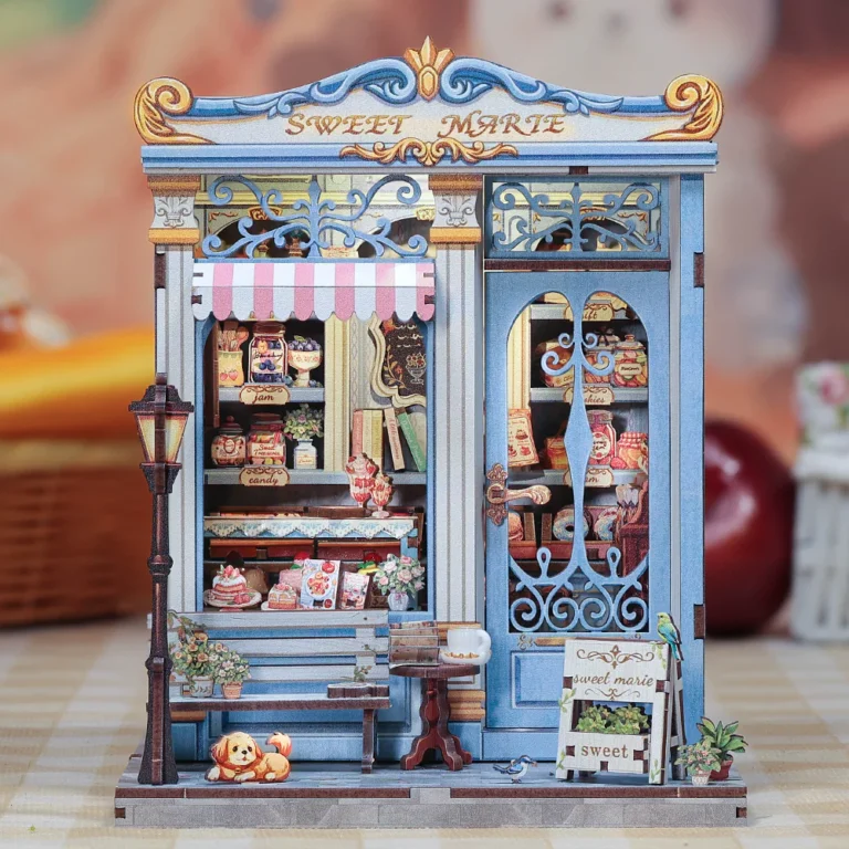 Stap binnen in een wereld vol zoete charme en knusse details met de Cutebee 3D DIY Huisje &ndash; Sweet Marie (CWGC207). Deze betoverende miniatuur brengt een schattig huisje tot leven, perfect voor liefhebbers van kleurrijke, vrolijke sc&egrave;nes en creatieve projecten.

Met zorgvuldig uitgesneden houten onderdelen, verfijnde accessoires en warme LED-verlichting bouw je stap voor stap een charmante setting vol karakter. Van het gezellige interieur tot de schattige decoraties en sfeervolle verlichting &mdash; elk detail straalt vrolijkheid en warmte uit.

Sweet Marie is niet zomaar een bouwpakket; het is een creatieve ervaring die ontspanning en plezier combineert. Terwijl je bouwt, zie je het huisje tot leven komen en ontstaat een uniek decoratiestuk dat direct de aandacht trekt in je kamer of op je boekenplank.