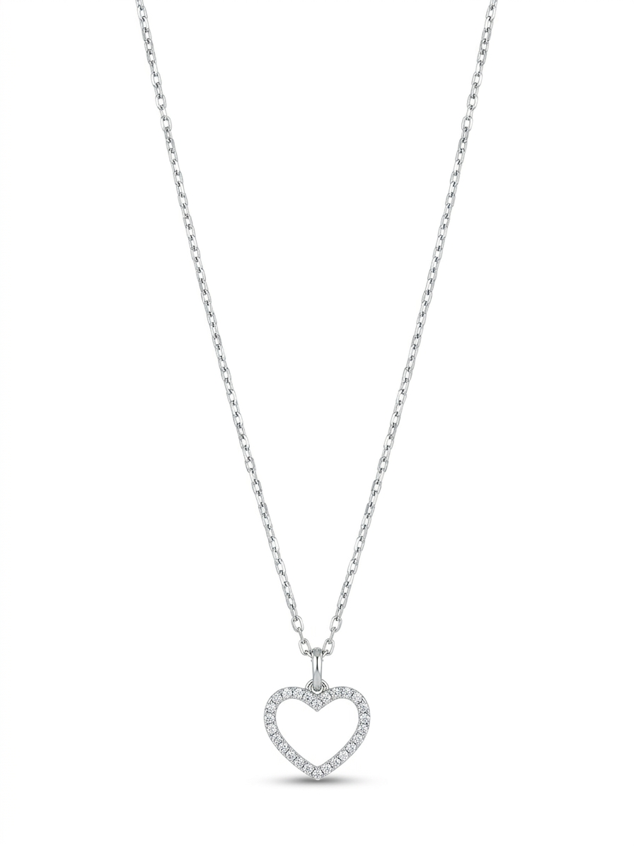 Dit prachtige witgouden hartje met diamanten en ankerketting van model SK27 is een verfijnd sieraad. Het is gemaakt van 14 karaats witgoud en heeft een briljante diamant met een zuiverheid van SI1 en kleur G. Perfect te dragen als een elegante touch bij elke outfit, of het nu casual of formeel is. Lengte: 45cm
