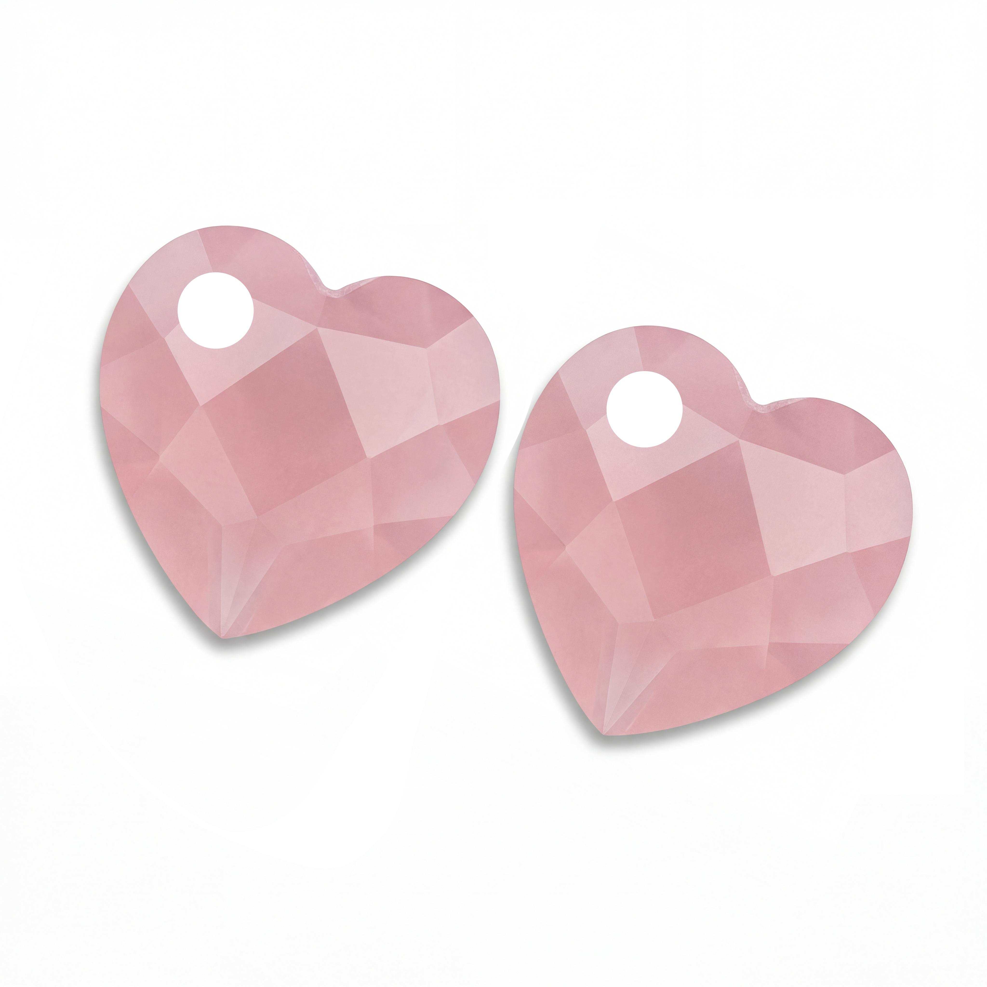 Sparkling Jewels Limited Edition Mom Earstones Pink Opalite Heart