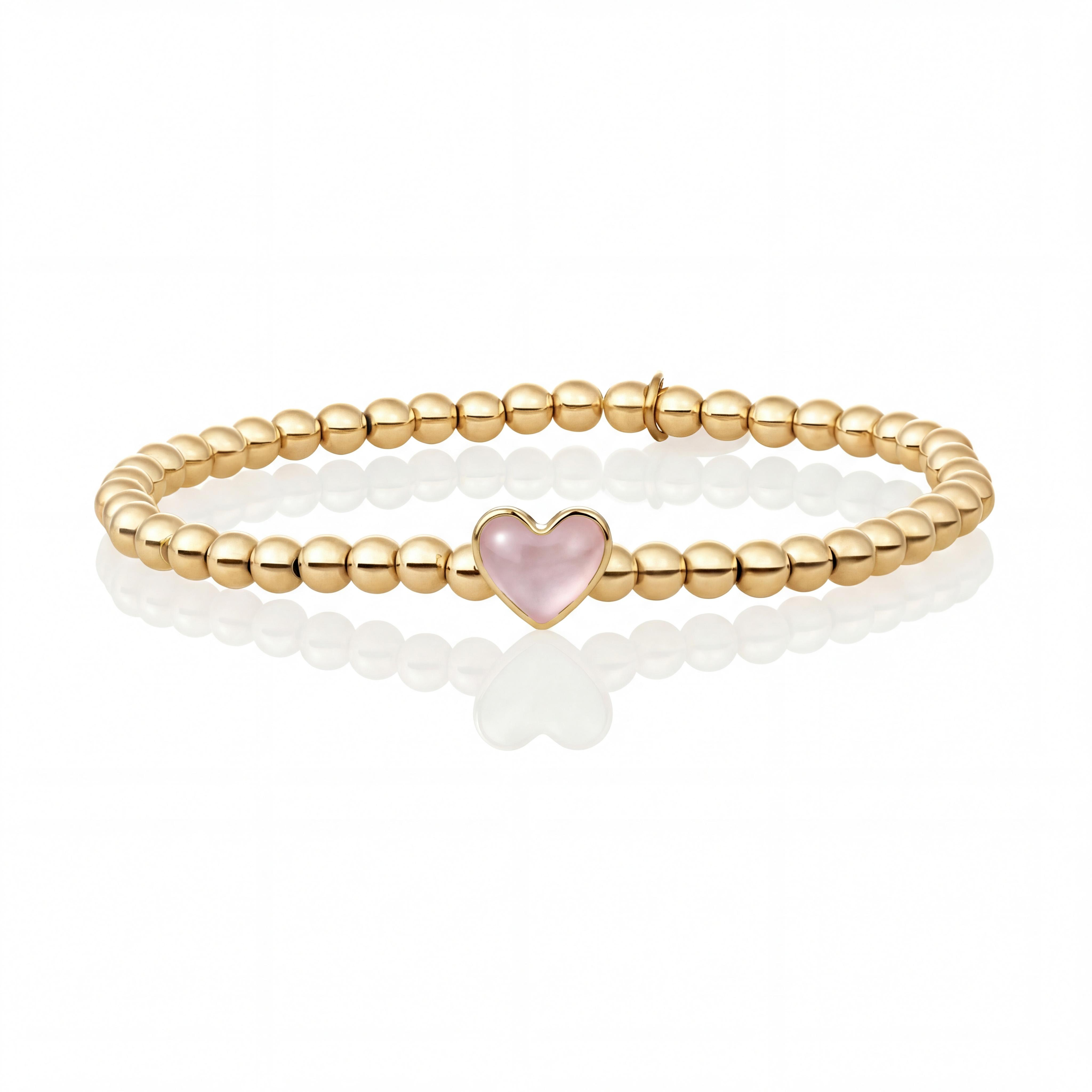 Sparkling Jewels Bracelet | Limited Mom Bracelet Gold - Pink Opalite