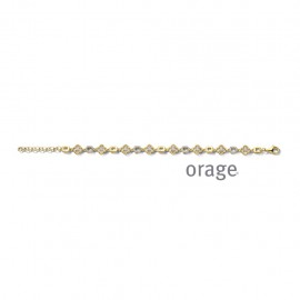 Armband met zirconia in verguld van het merk Orage 