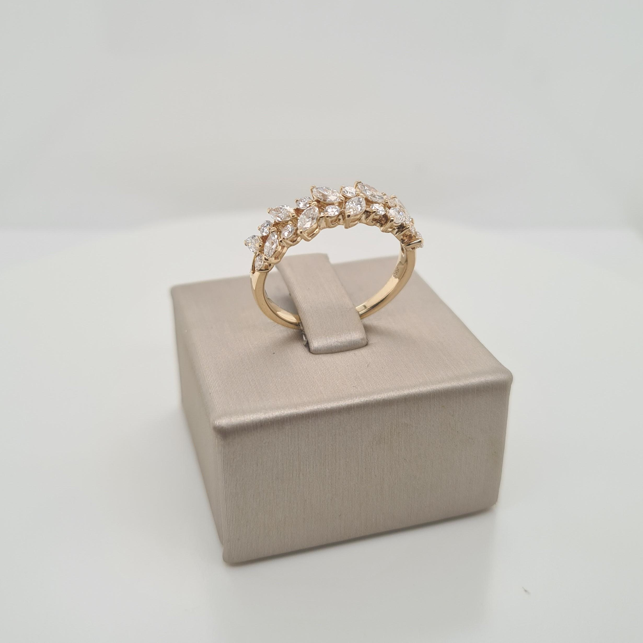 14krt gouden ring met diamant