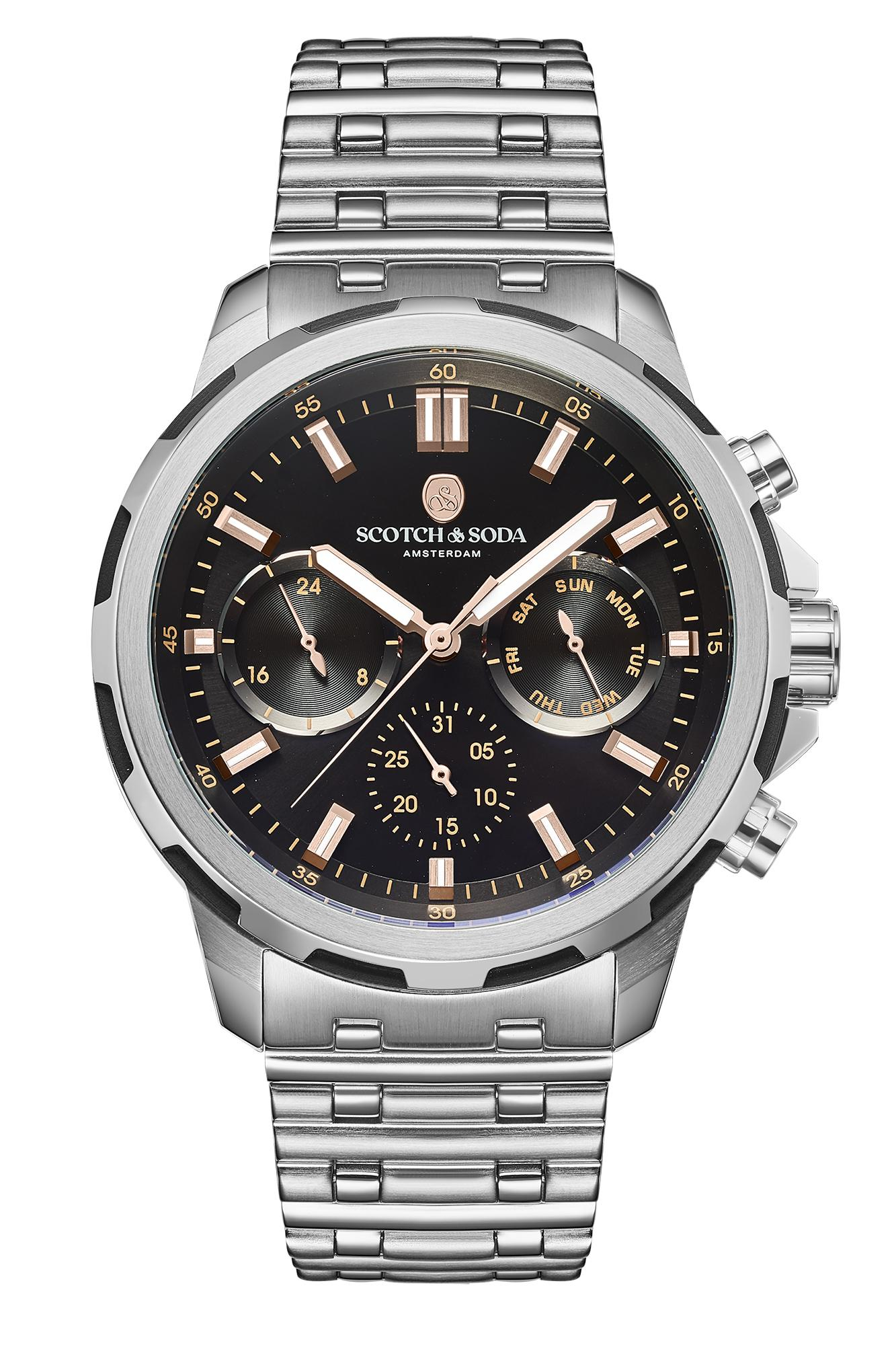 Scotch & Soda Heren Staal Zwart