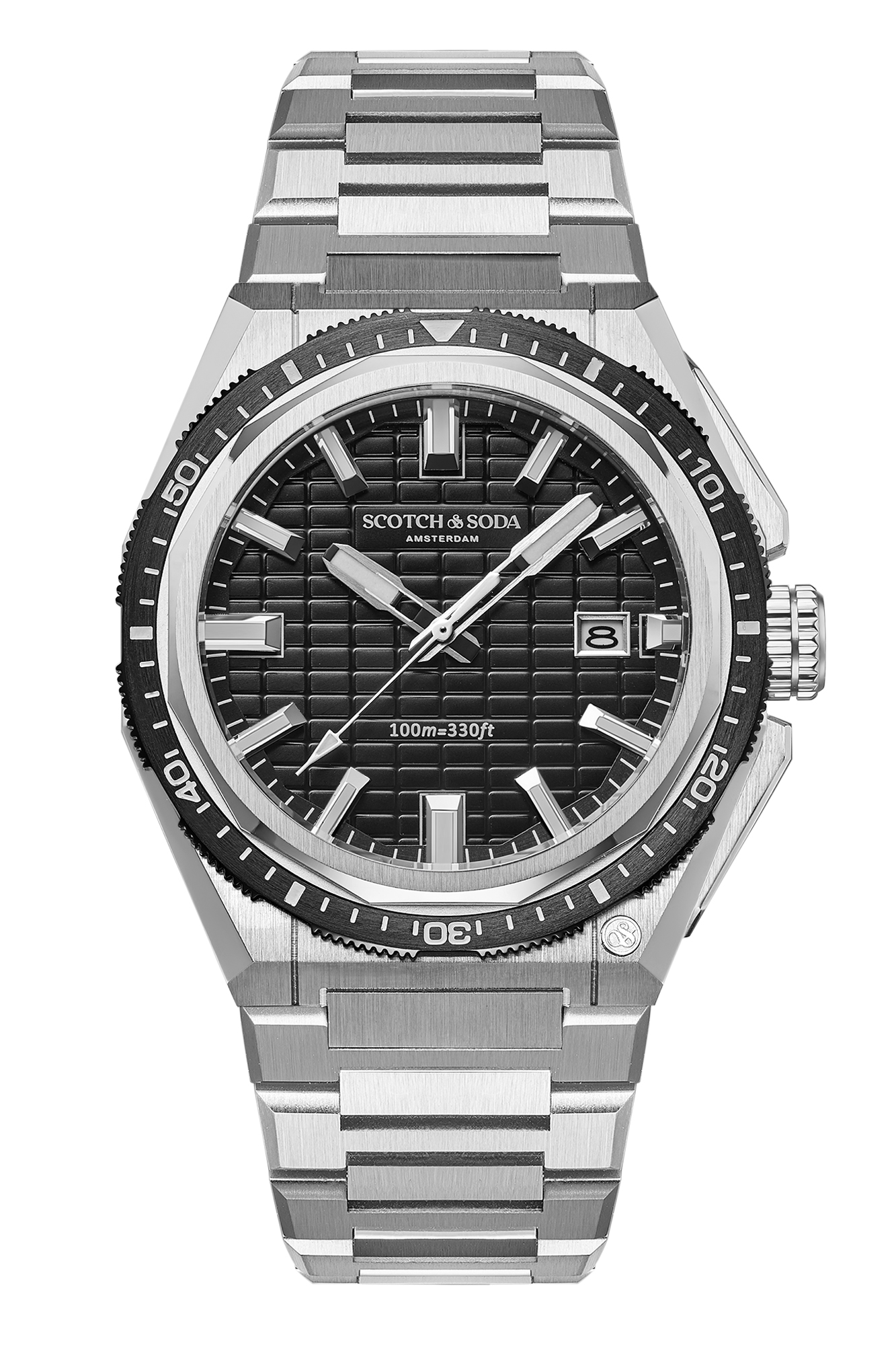 Scotch & Soda Heren Staal Zwart