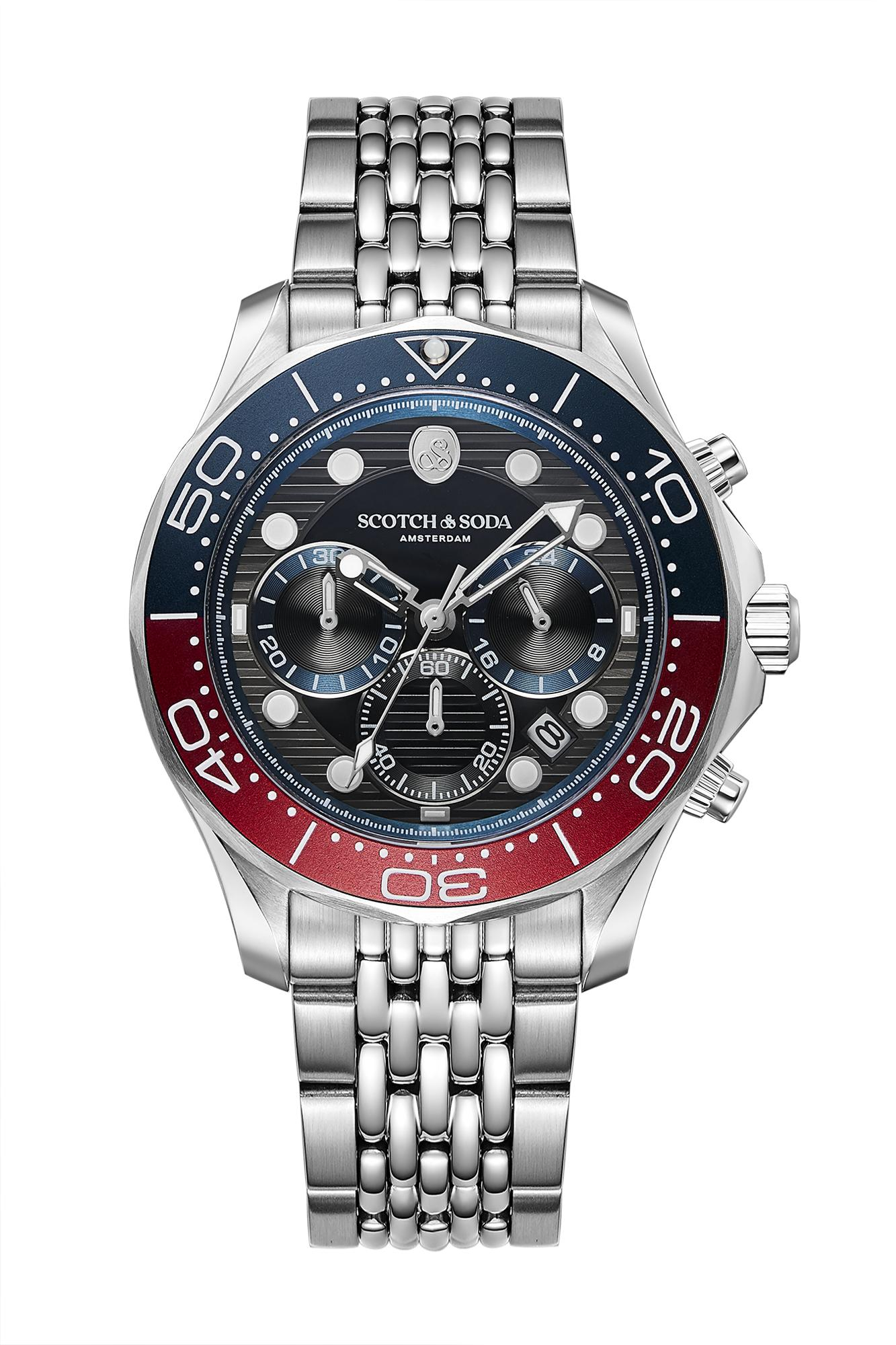 Scotch & Soda Heren Staal Zwart