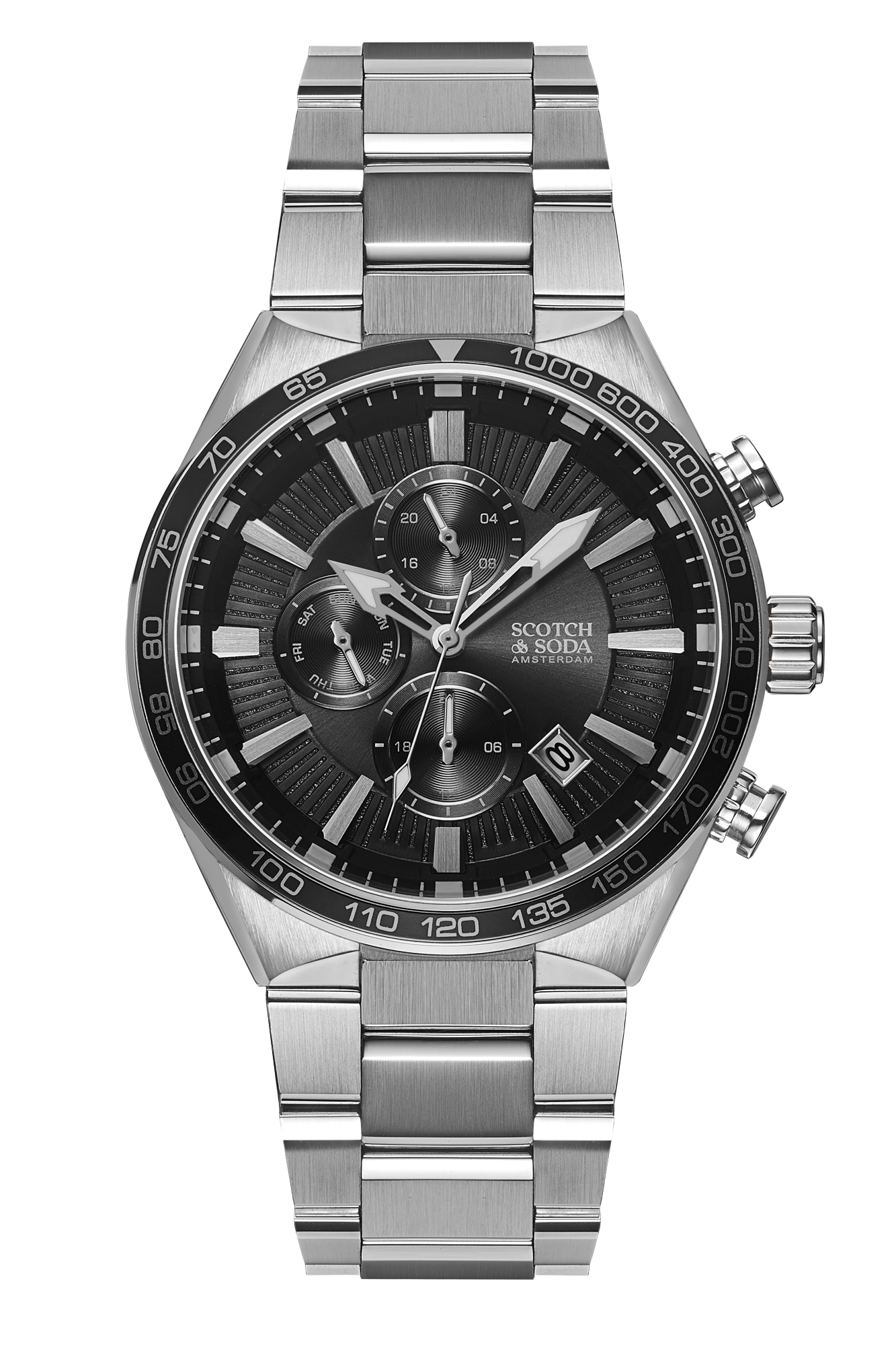 Scotch & Soda Heren Staal Zwart