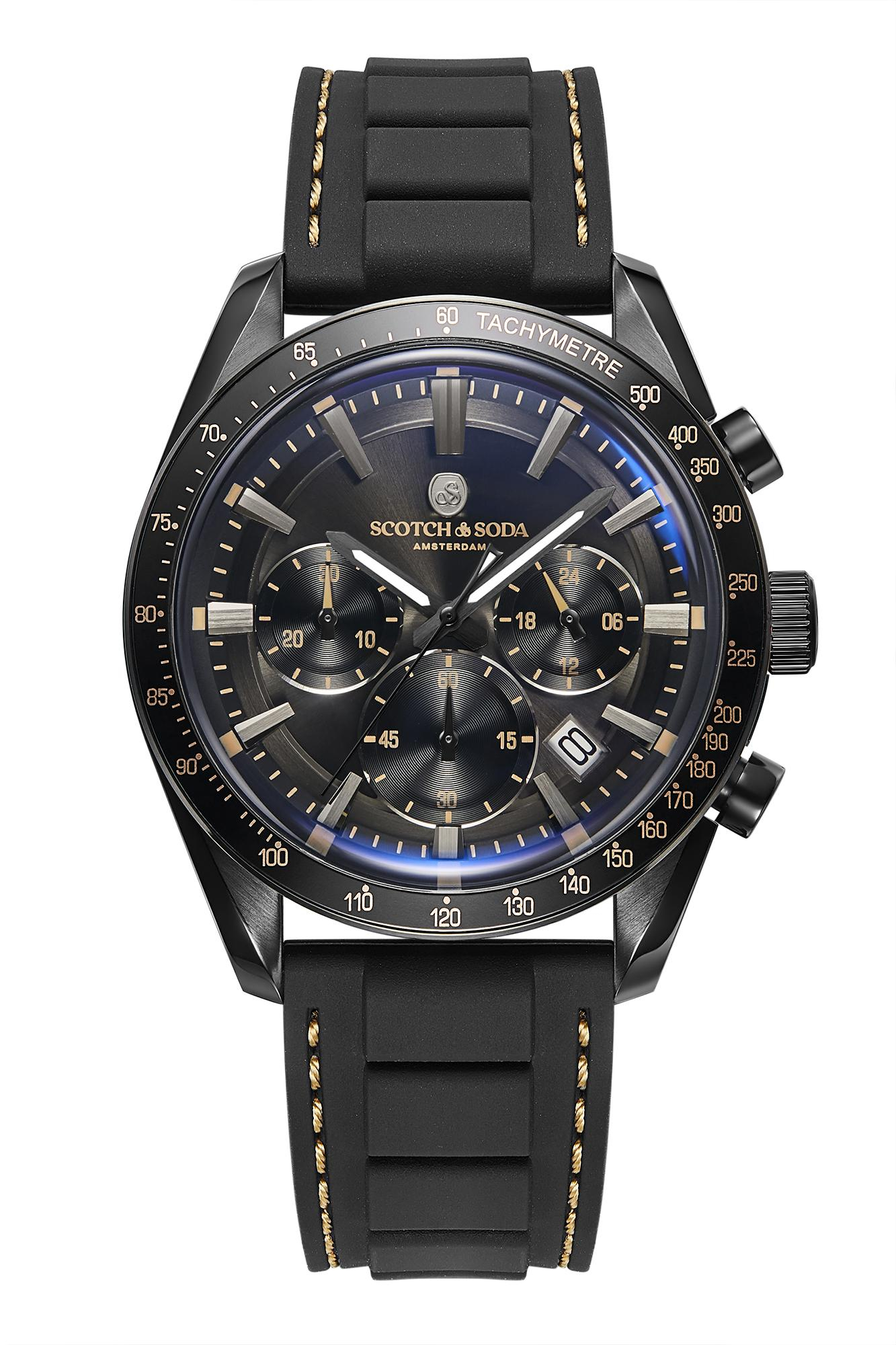 Scotch & Soda Heren Staal Zwart