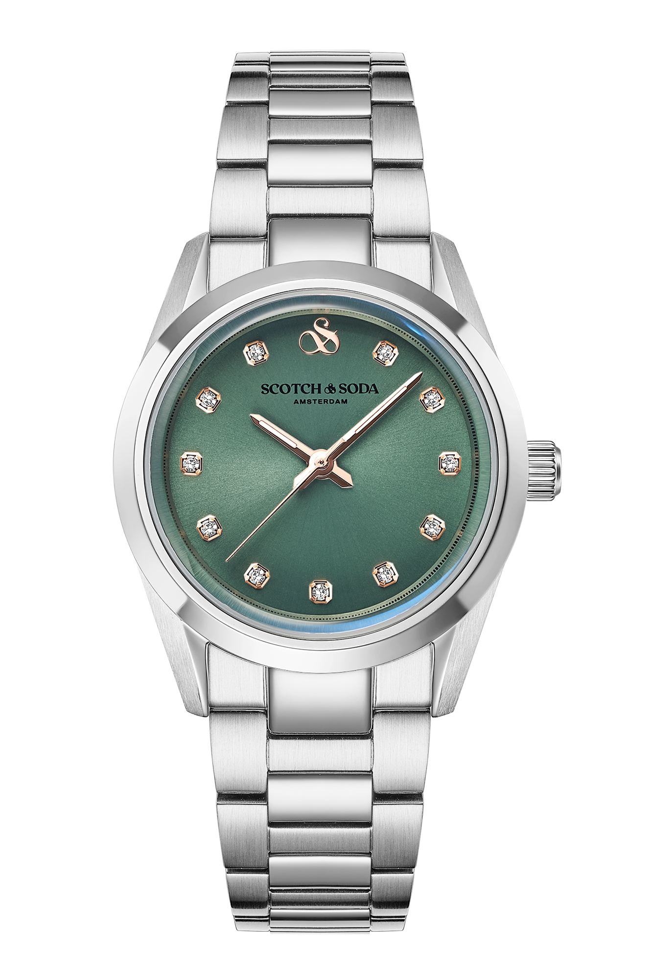 Scotch & Soda Dames Staal Groen