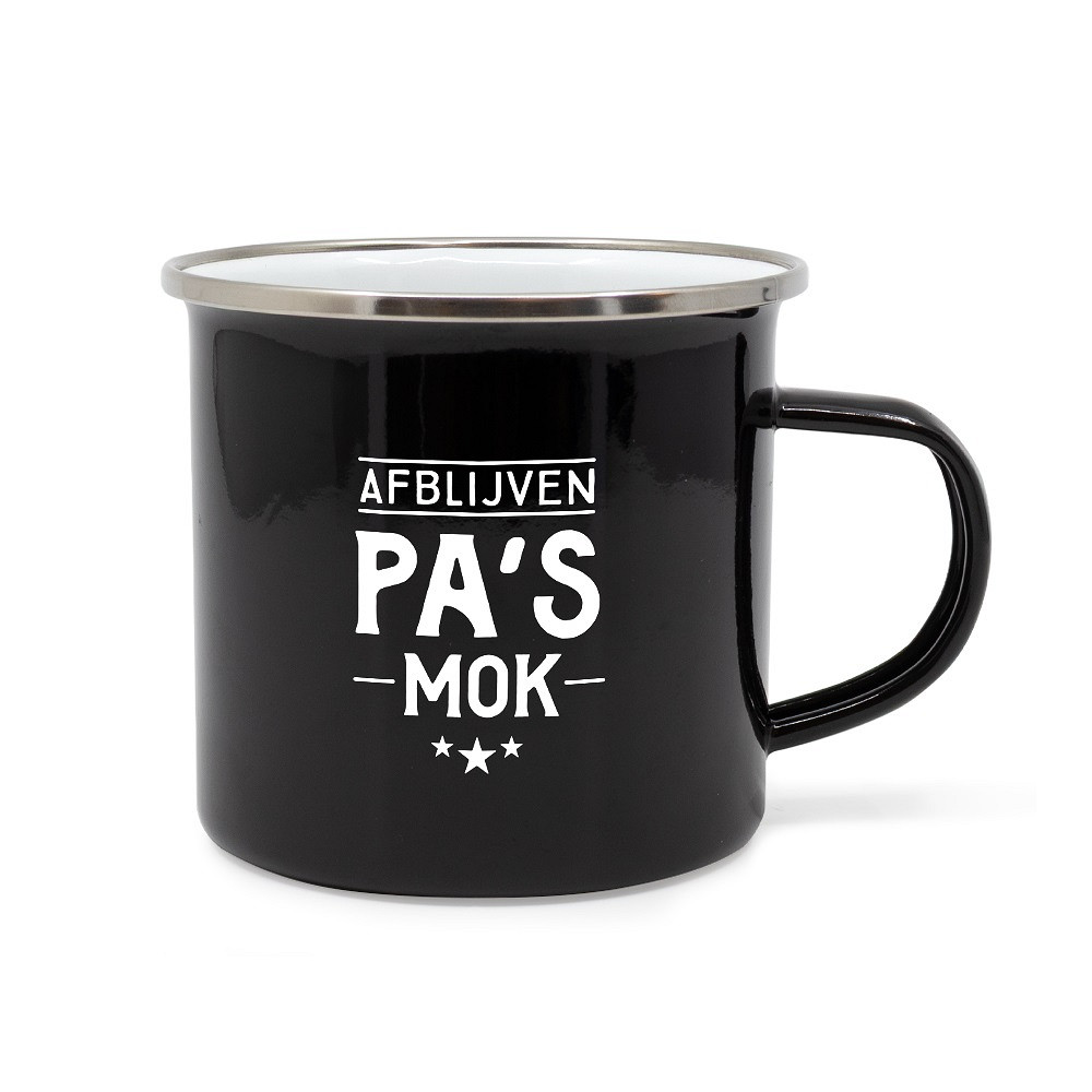 De Lekker stoer - Mok - Pa's Mok (modelnummer 36802) is een unieke mok die perfect is voor stoere vaderfiguren. Ideaal als geschenk voor Vaderdag of verjaardagen. Handig voor zowel warme als koude dranken en brengt een glimlach bij elke maaltijd.
