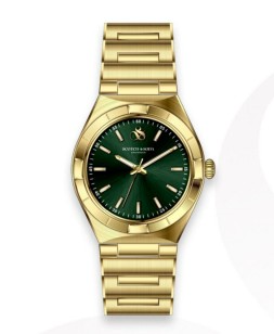 Scotch & Soda Dames Staal Goudkleur Groen