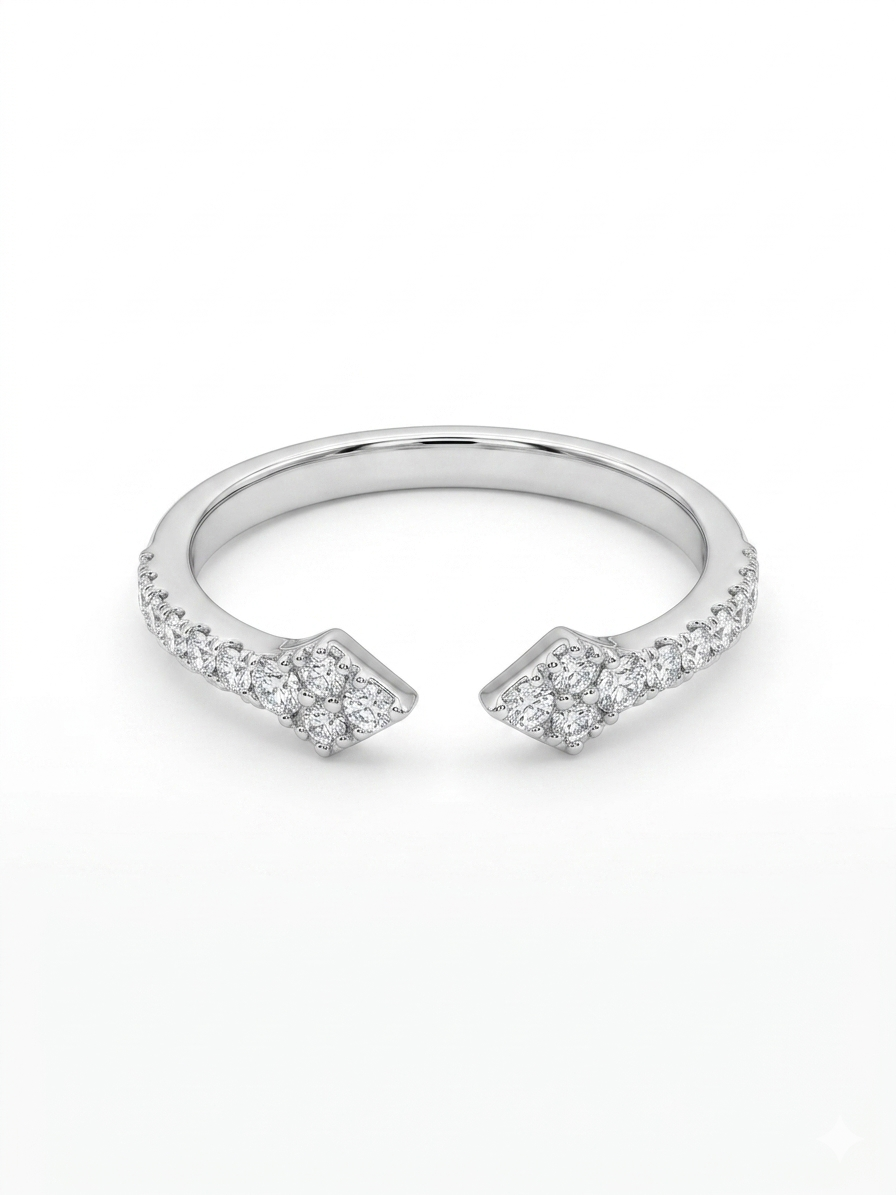 Deze prachtige 18 karaat witgouden ring, model AR3194, is bezet met 16 briljant geslepen diamanten van in totaal 0,39 karaat. De ring in maat 54 straalt elegantie uit en is perfect voor verfijnde gelegenheden of als dagelijks statement juweel. Combineer dit schitterende sieraad met bijpassende accessoires voor een complete en chique look.