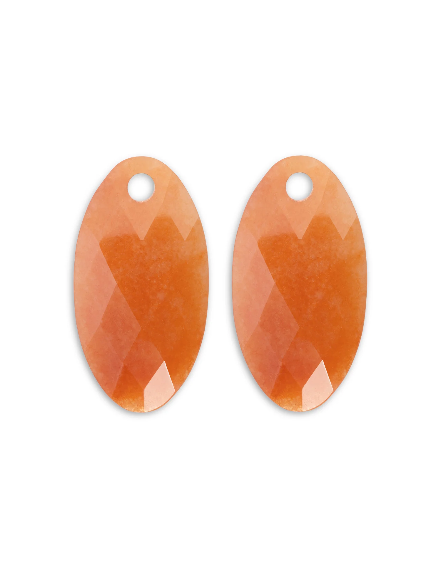 Oorbel Edelstenen Large Leaf Red Aventurine prachtig te combineren met de oorsieraden van Sparkling. Mix je eigen stijl.
