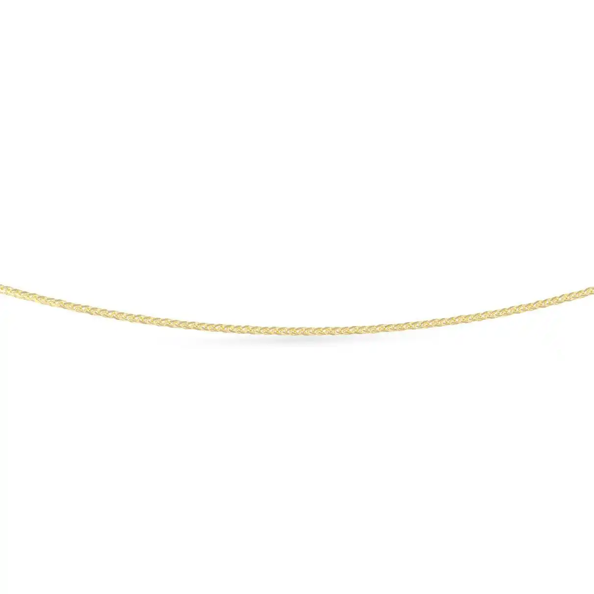 14kt. Geelgouden collier, geslepen palmier, 42-45cm
KR2025454G