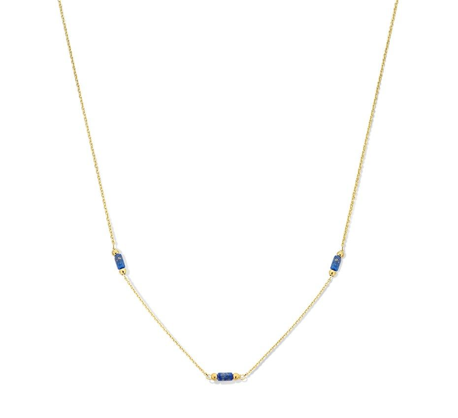 Product: Collier Lapis 40-42 cm 14K Geelgoud (Modelnummer: 40.23822)

Kenmerken: Dit verfijnde collier heeft een lengte van 40-42 cm en is vervaardigd uit 14 karaat geelgoud. De hanger bevat prachtige lapis lazuli stenen. 

Draagadvies: Dit stijlvolle collier is perfect voor elke gelegenheid. Combineer het met een elegante blouse of jurk voor een chique uitstraling.